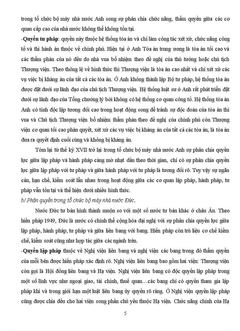 image for page Tư tưởng phân chia quyền lực và sự vận dụng tư tưởng phân chia quyền lực trong tổ chức và hoạt động của bộ máy nhà nước tư sản