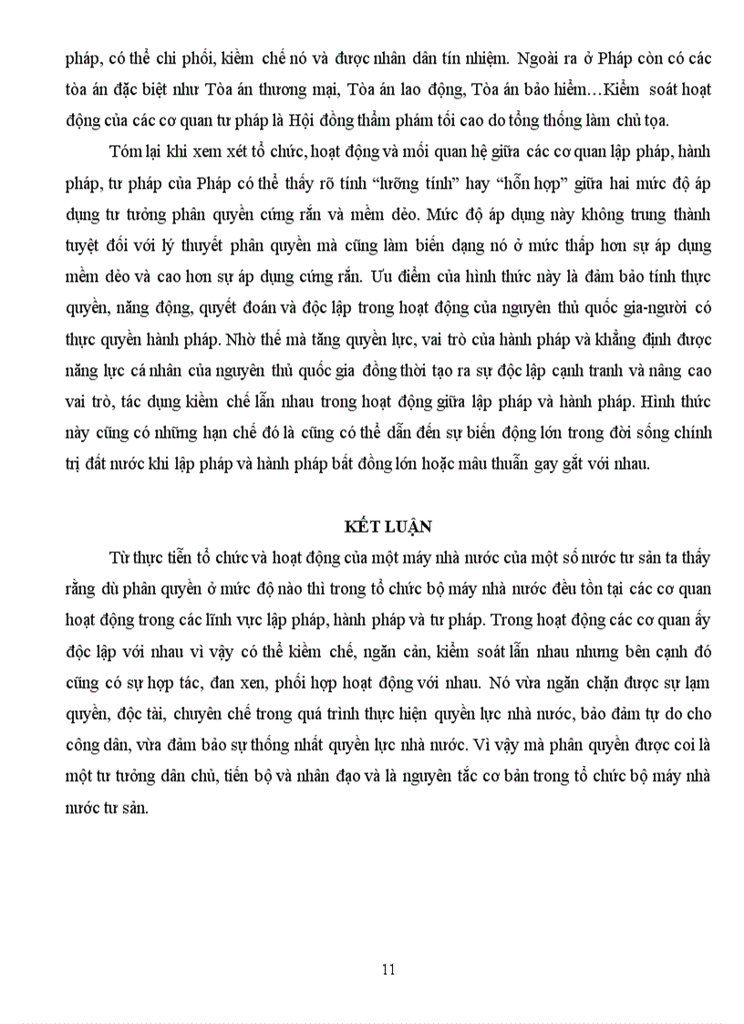 image for page Tư tưởng phân chia quyền lực và sự vận dụng tư tưởng phân chia quyền lực trong tổ chức và hoạt động của bộ máy nhà nước tư sản