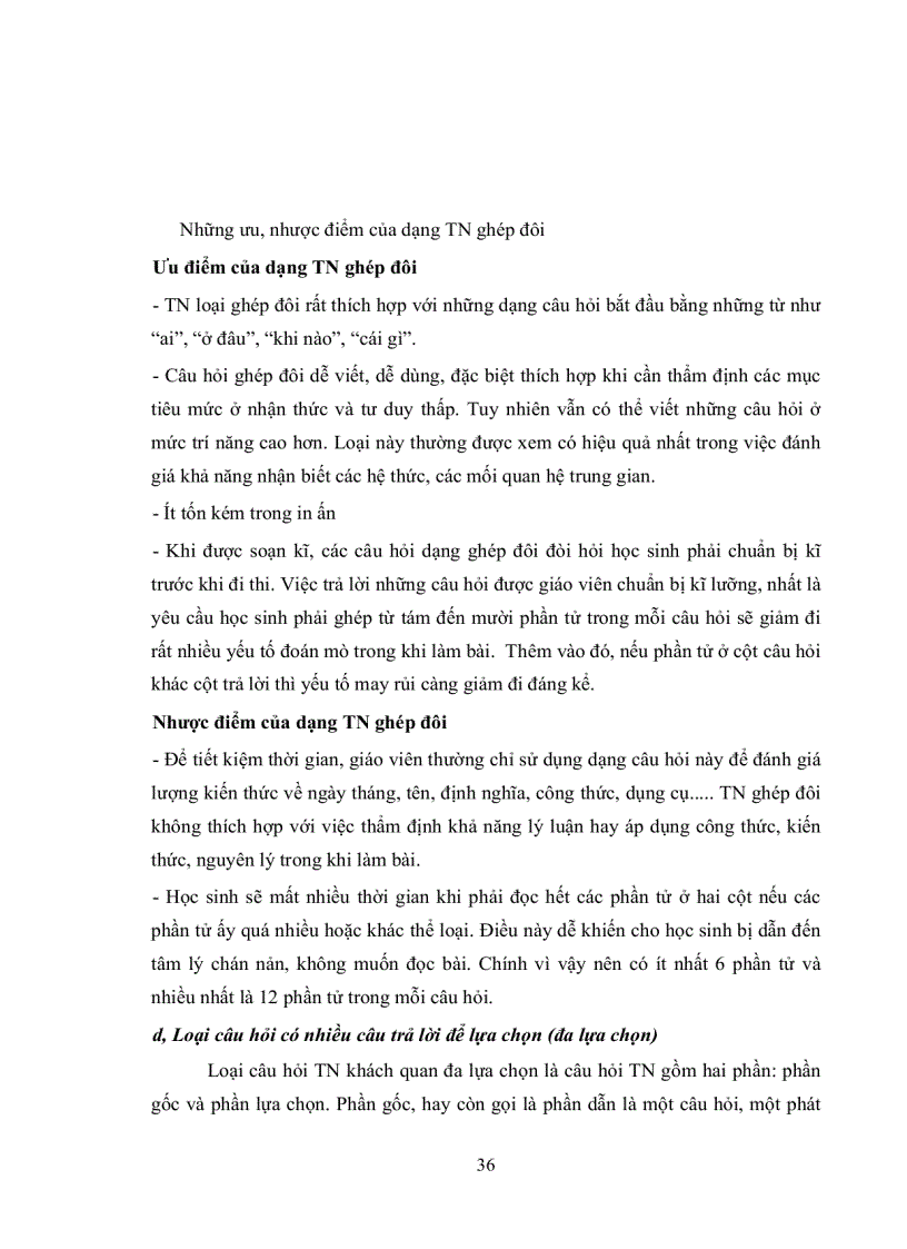 image for page Sử dụng câu hỏi trắc nghiệm khách quan nhiều lựa chọn trong kiểm tra đánh giá kết quả học tập môn Tiếng Việt lớp 10 ban cơ bản tại trường Trung học Chuyên tỉnh Kon Tum