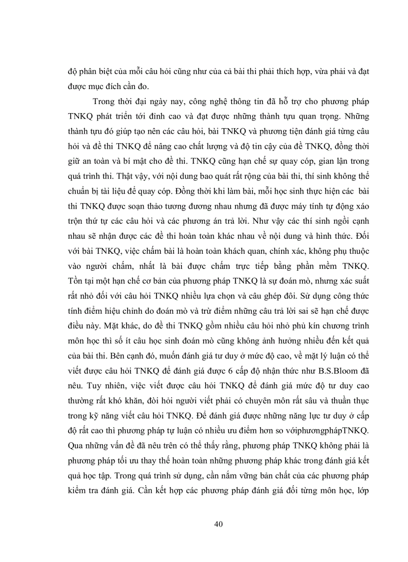 image for page Sử dụng câu hỏi trắc nghiệm khách quan nhiều lựa chọn trong kiểm tra đánh giá kết quả học tập môn Tiếng Việt lớp 10 ban cơ bản tại trường Trung học Chuyên tỉnh Kon Tum
