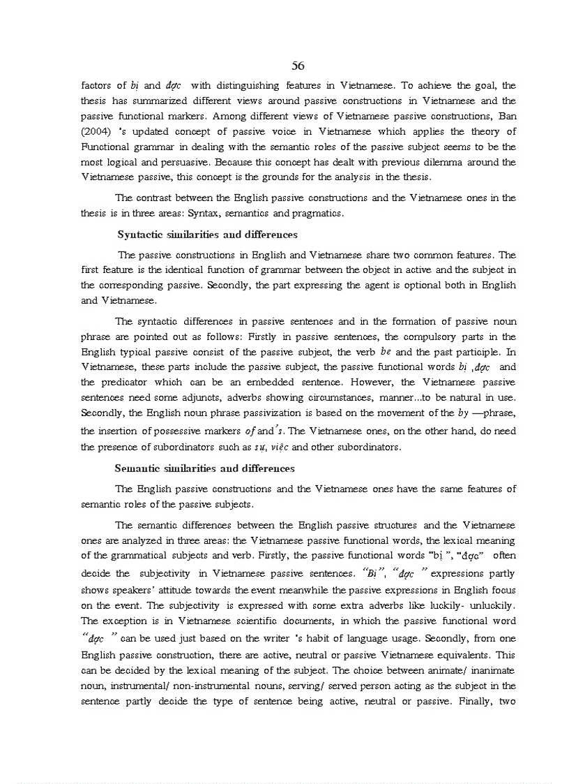 image for page Acontrastive analysis of passive voice Phân tích đối chiếu dạng bị động