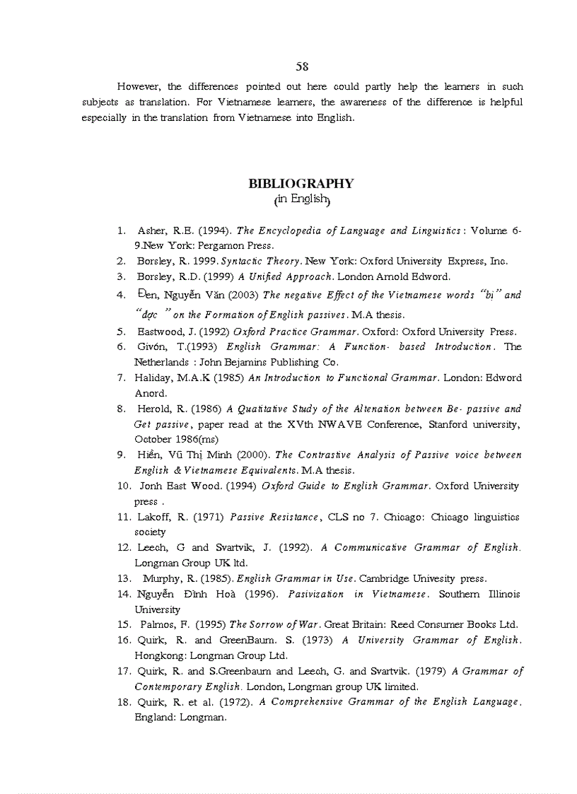 image for page Acontrastive analysis of passive voice Phân tích đối chiếu dạng bị động