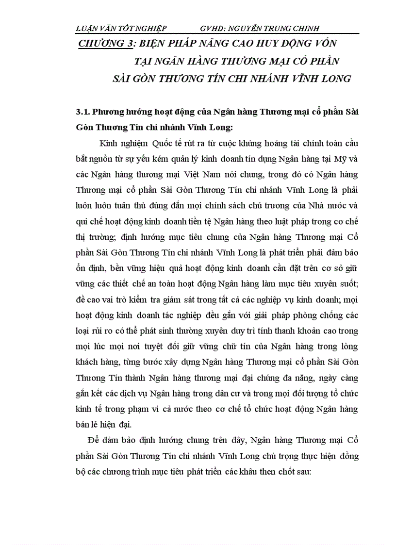 image for page Giải pháp nâng cao hiệu quả huy động vốn tại ngân hàng thương mại cổ phần Sài Gòn Thương Tín chi nhánh Vĩnh Long