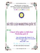 Công ty Kềm nghĩa và chiến lược kinh doanh quốc tế