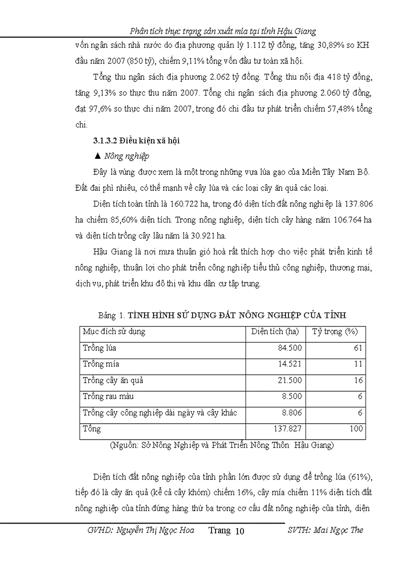image for page Phân tích tình hình sản xuất lúa ở tỉnh Hậu Giang giai đoạn 2001 2010