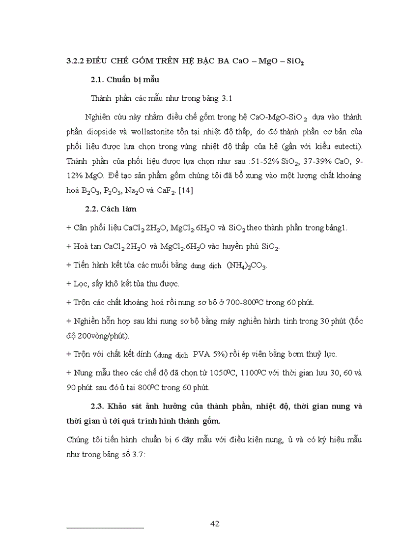 image for page Nghiên cứu tổng hợp cấu trúc và tính chất của vật liệu gốm thuỷ tinh hệ CaO MgO SiO2