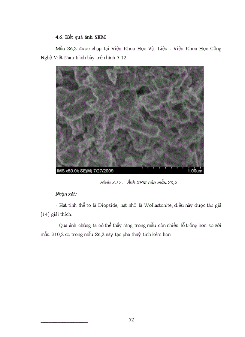image for page Nghiên cứu tổng hợp cấu trúc và tính chất của vật liệu gốm thuỷ tinh hệ CaO MgO SiO2