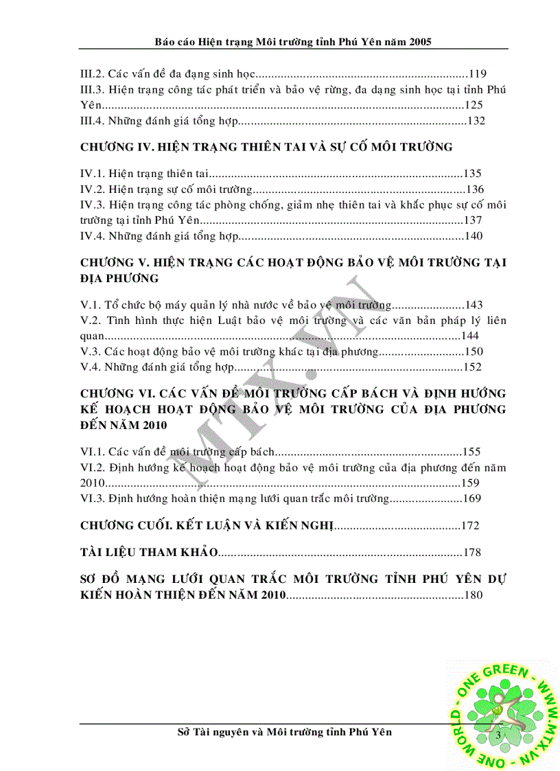 image for page Hiện trạng môi trường tỉnh phú yên năm 2005