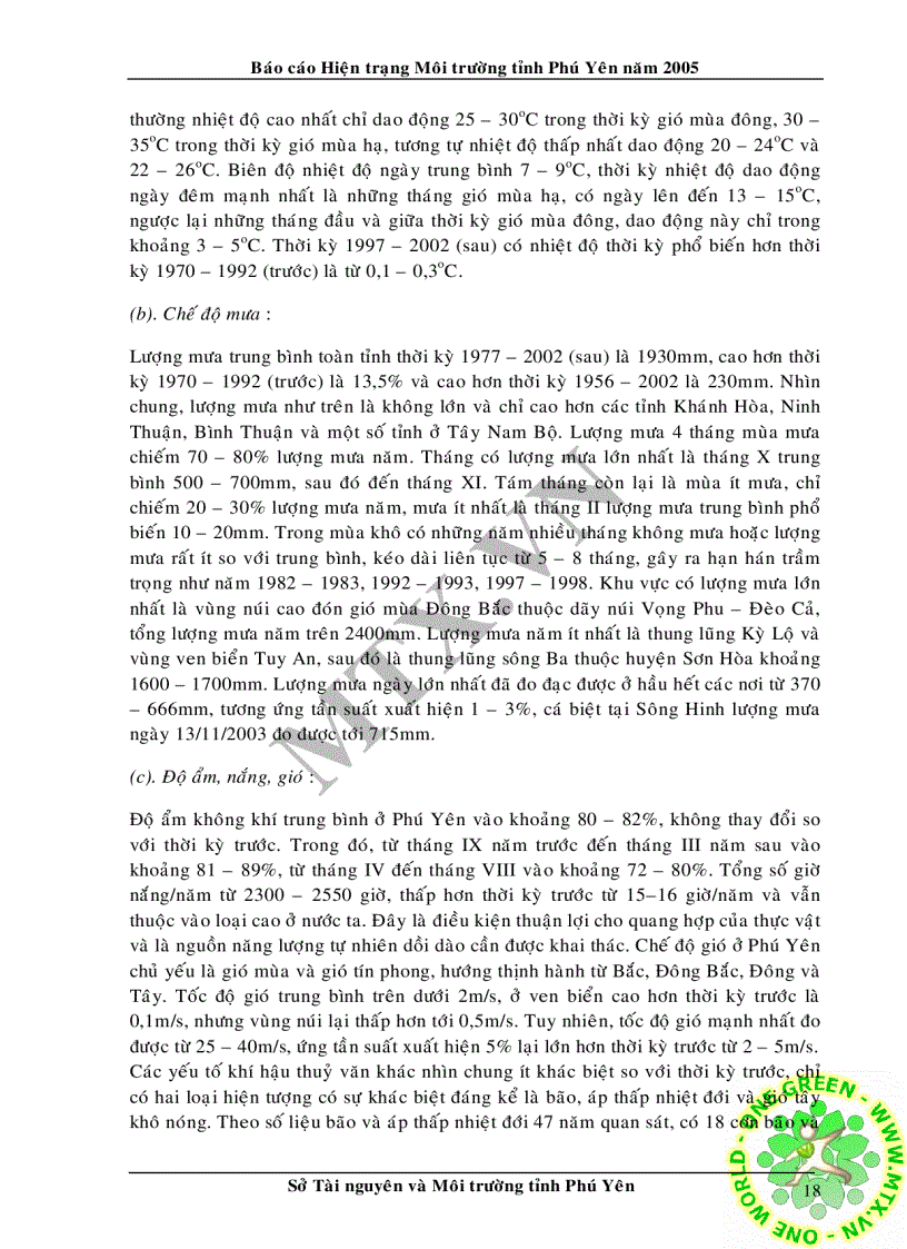 image for page Hiện trạng môi trường tỉnh phú yên năm 2005