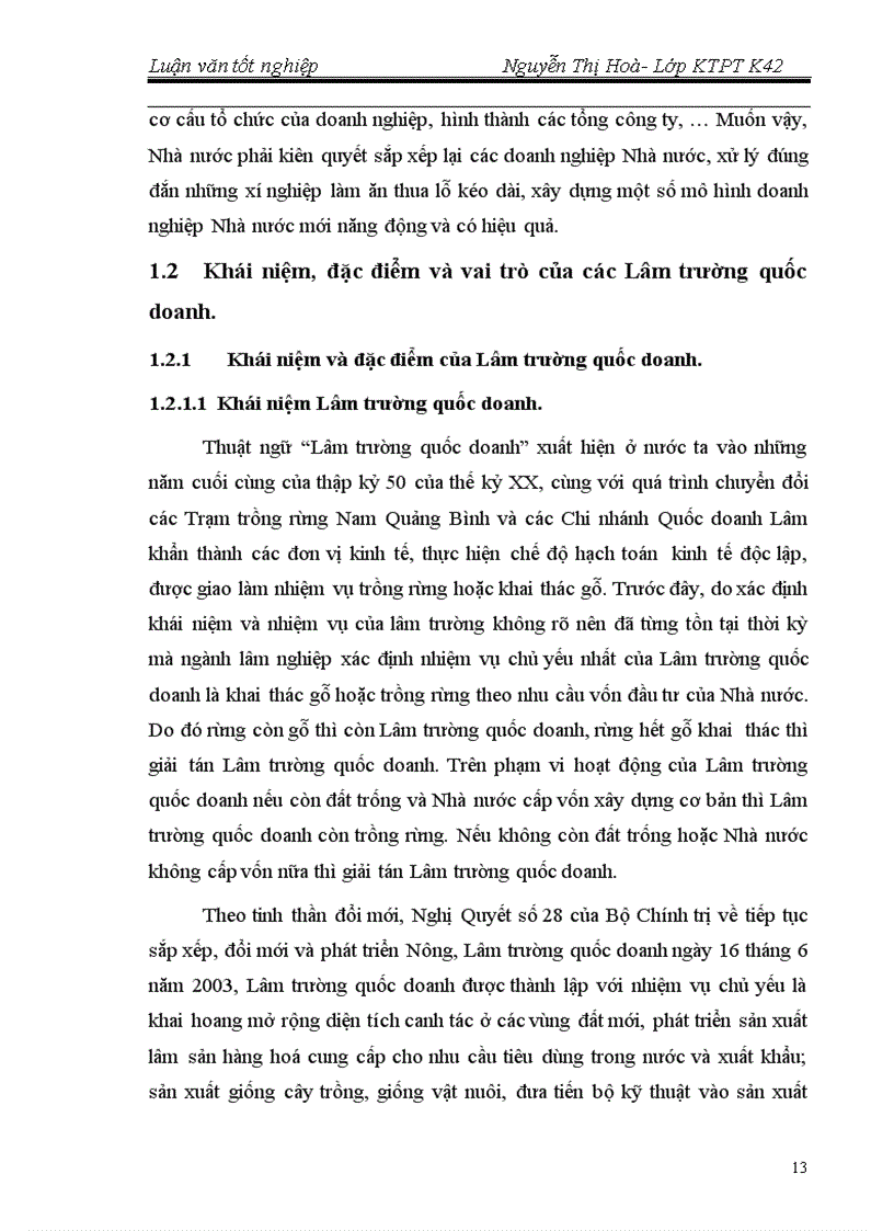 image for page Thực trạng và những Giải pháp chủ yếu nhằm hoàn thiện cơ chế chính sách đối với các Lâm trường quốc doanh trong giai đoạn đến 2010