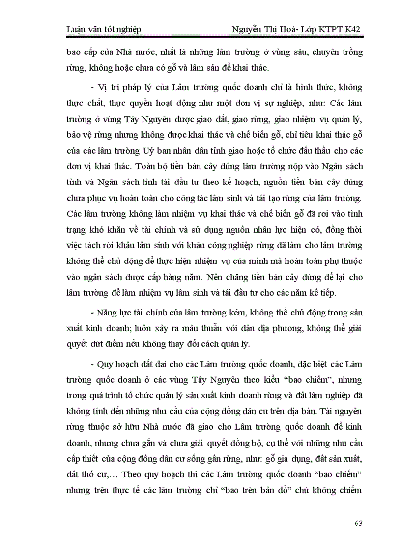 image for page Thực trạng và những Giải pháp chủ yếu nhằm hoàn thiện cơ chế chính sách đối với các Lâm trường quốc doanh trong giai đoạn đến 2010