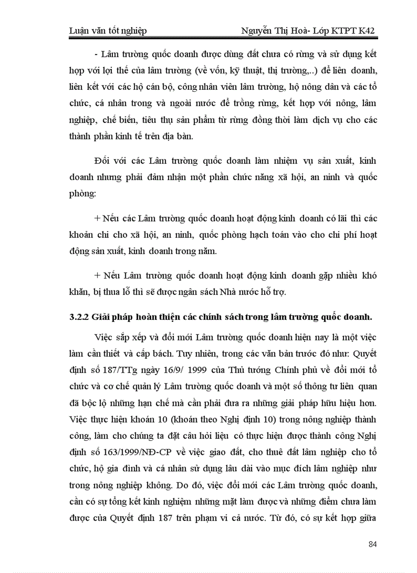 image for page Thực trạng và những Giải pháp chủ yếu nhằm hoàn thiện cơ chế chính sách đối với các Lâm trường quốc doanh trong giai đoạn đến 2010