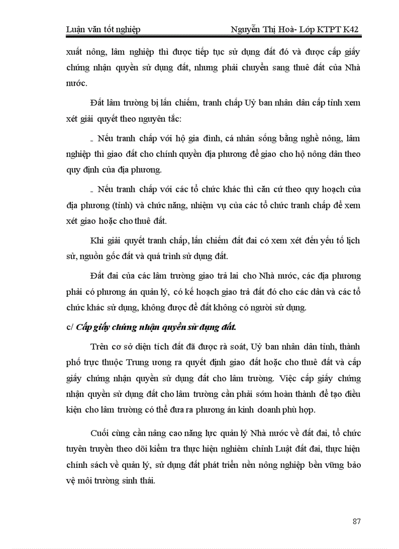 image for page Thực trạng và những Giải pháp chủ yếu nhằm hoàn thiện cơ chế chính sách đối với các Lâm trường quốc doanh trong giai đoạn đến 2010