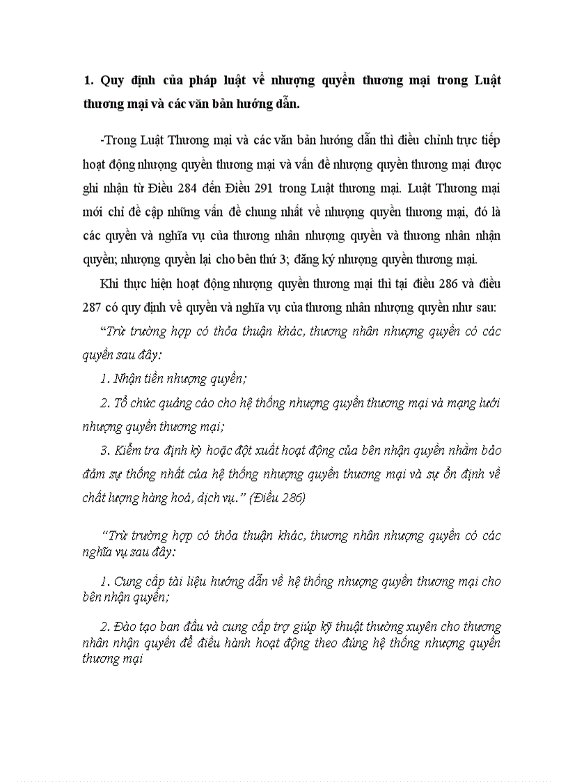 image for page Tìm hiểu và đánh giá một số quy định của pháp luật về nhượng quyền thương mại Thực tiễn áp dụng ở Việt Nam phương hướng hoàn thiện