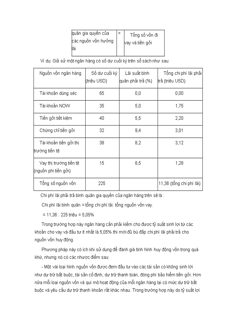 image for page Phương pháp xác định chi phí huy động vốn và sử dụng các thước đo chi phí huy động vốn