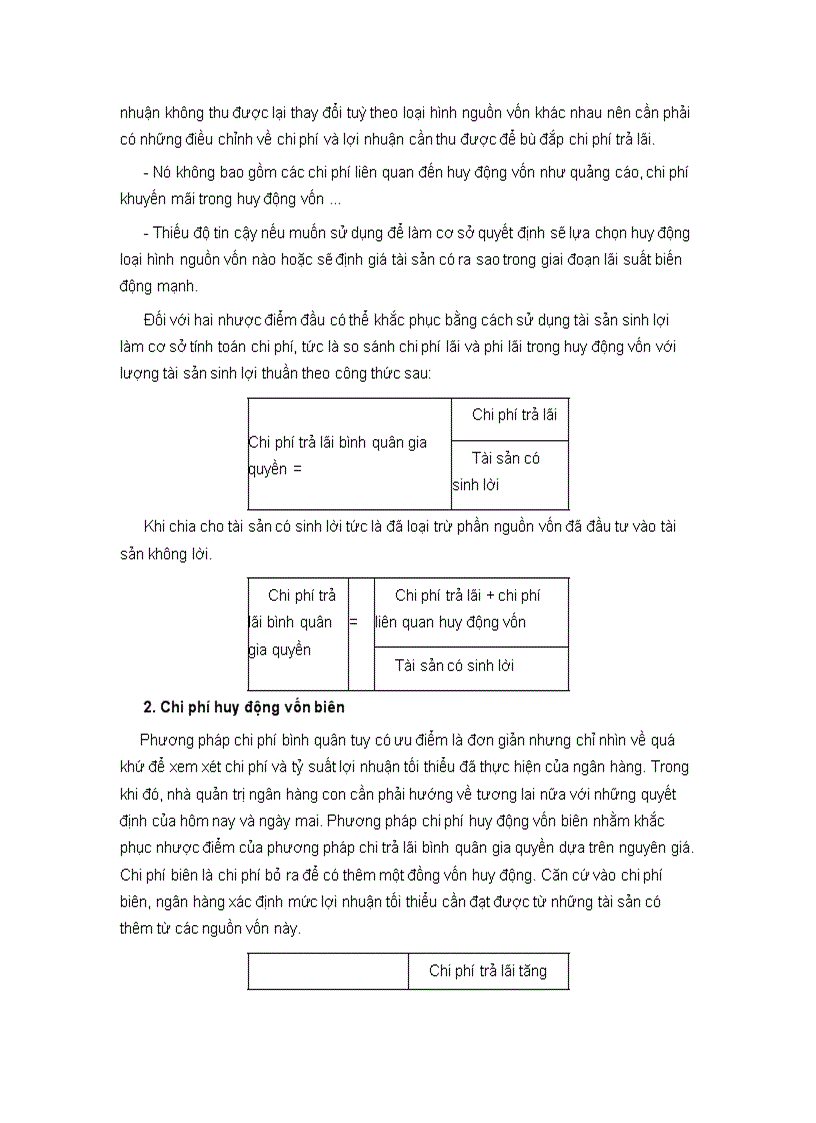image for page Phương pháp xác định chi phí huy động vốn và sử dụng các thước đo chi phí huy động vốn