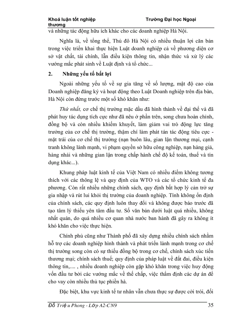 image for page Nâng cao hiệu quả thi hành luật doanh nghiệp của các doanh nghiệp ngoài quốc doanh trên địa bàn thành phố Hà nội