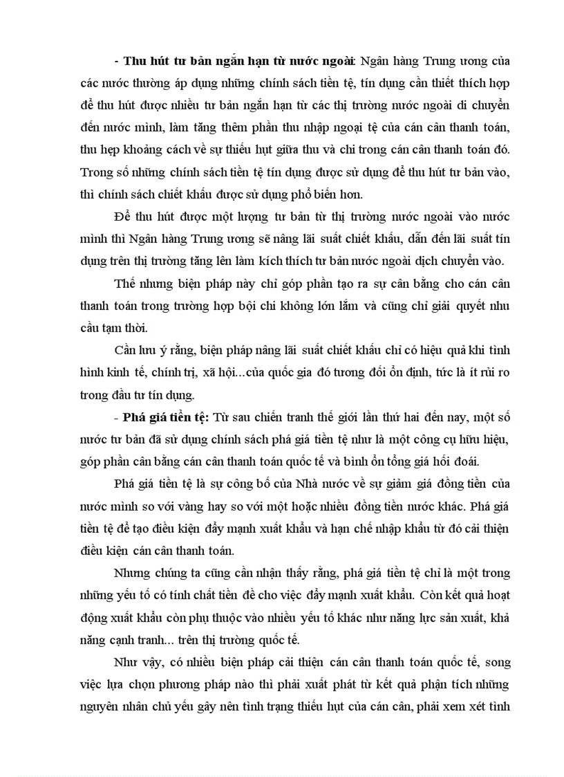 image for page Cán cân thanh toán của Việt Nam và các nguyên nhân giải pháp cho sự thâm hụt cán cân thương mại quốc tế của Việt Nam