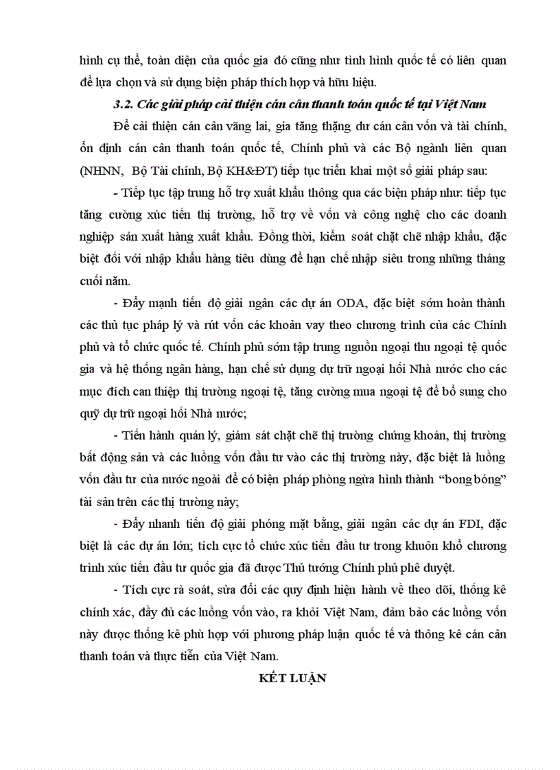 image for page Cán cân thanh toán của Việt Nam và các nguyên nhân giải pháp cho sự thâm hụt cán cân thương mại quốc tế của Việt Nam