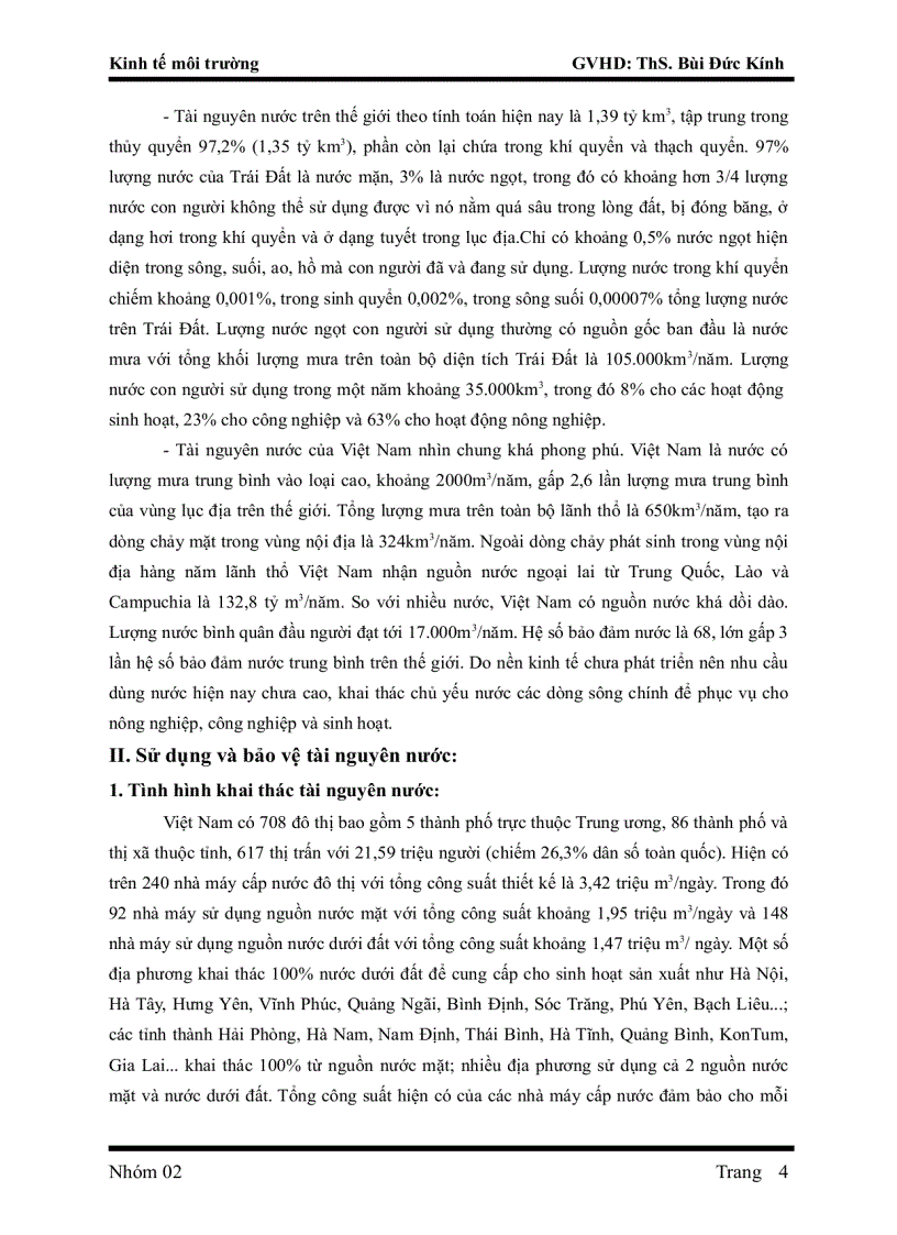 image for page Bảo vệ sử dụng hợp lý tài nguyên nước