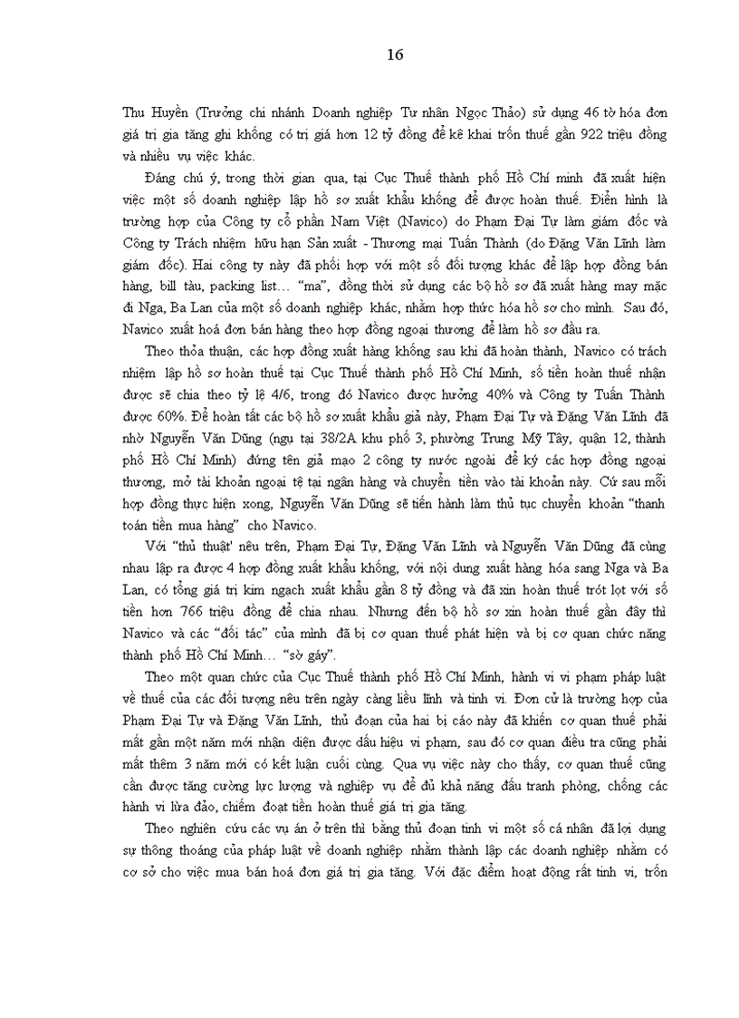 image for page Giải pháp phòng chống vi phạm pháp luật trong lĩnh vực hoàn thuế giá trị gia tăng tại thành phố Hồ Chí Minh
