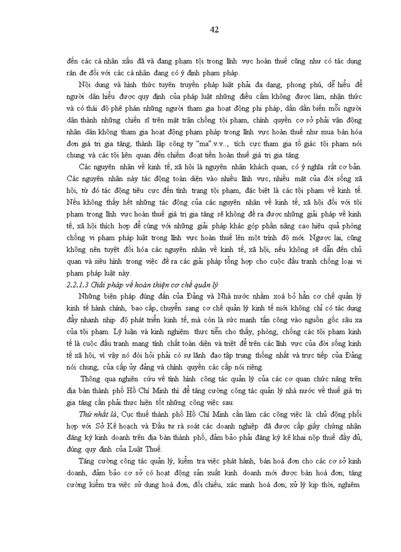 image for page Giải pháp phòng chống vi phạm pháp luật trong lĩnh vực hoàn thuế giá trị gia tăng tại thành phố Hồ Chí Minh