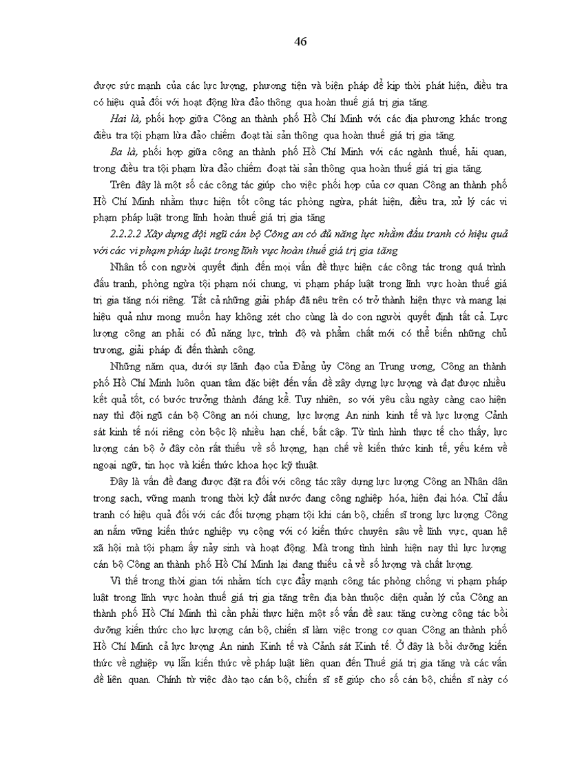 image for page Giải pháp phòng chống vi phạm pháp luật trong lĩnh vực hoàn thuế giá trị gia tăng tại thành phố Hồ Chí Minh