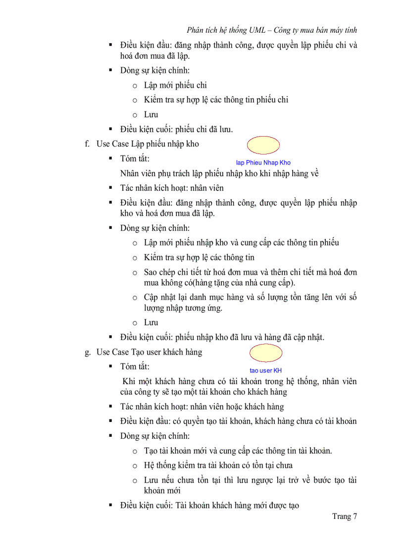 image for page Đồ án Phân tích thiết kế hệ thống hướng đối tượng trong việc quản lý mua bán máy vi tính