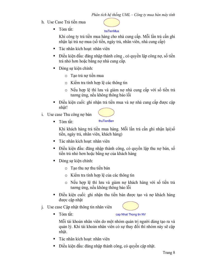 image for page Đồ án Phân tích thiết kế hệ thống hướng đối tượng trong việc quản lý mua bán máy vi tính