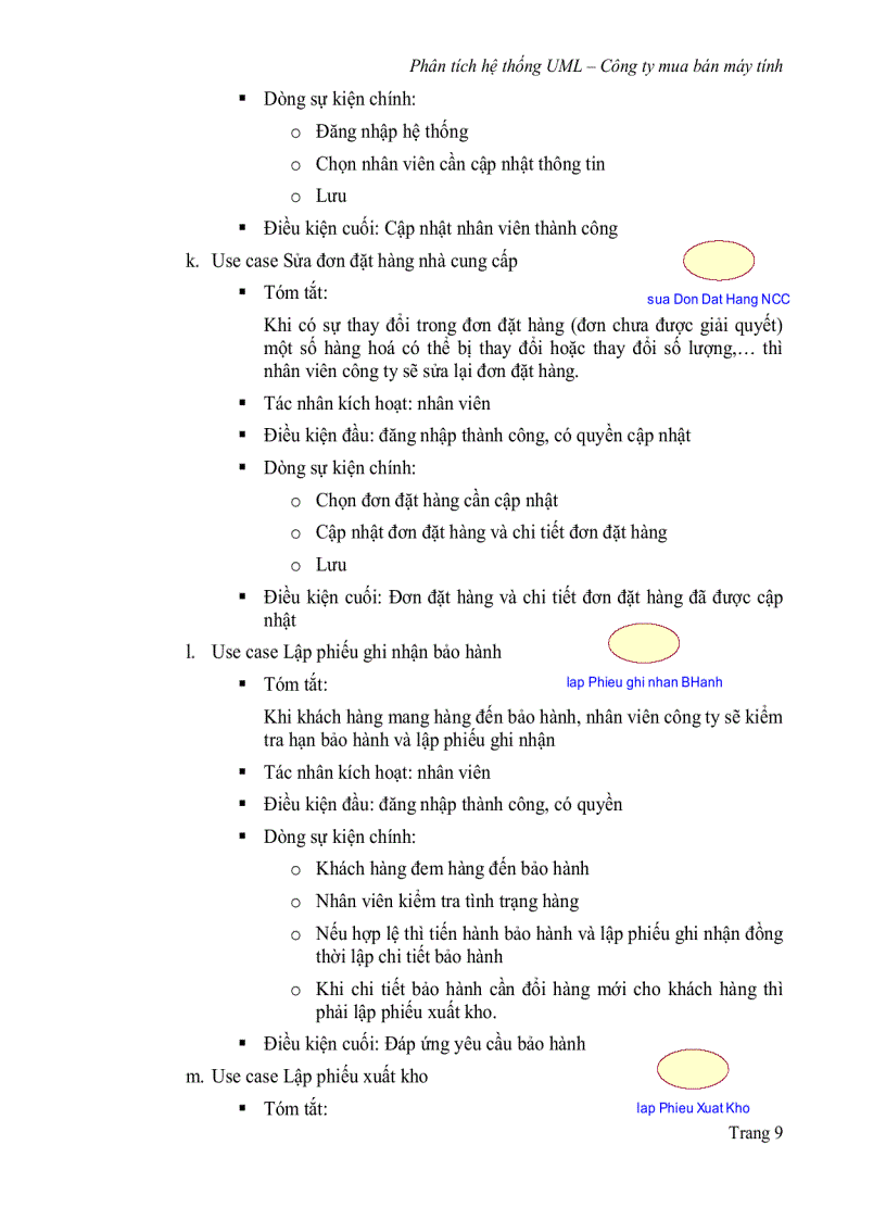 image for page Đồ án Phân tích thiết kế hệ thống hướng đối tượng trong việc quản lý mua bán máy vi tính