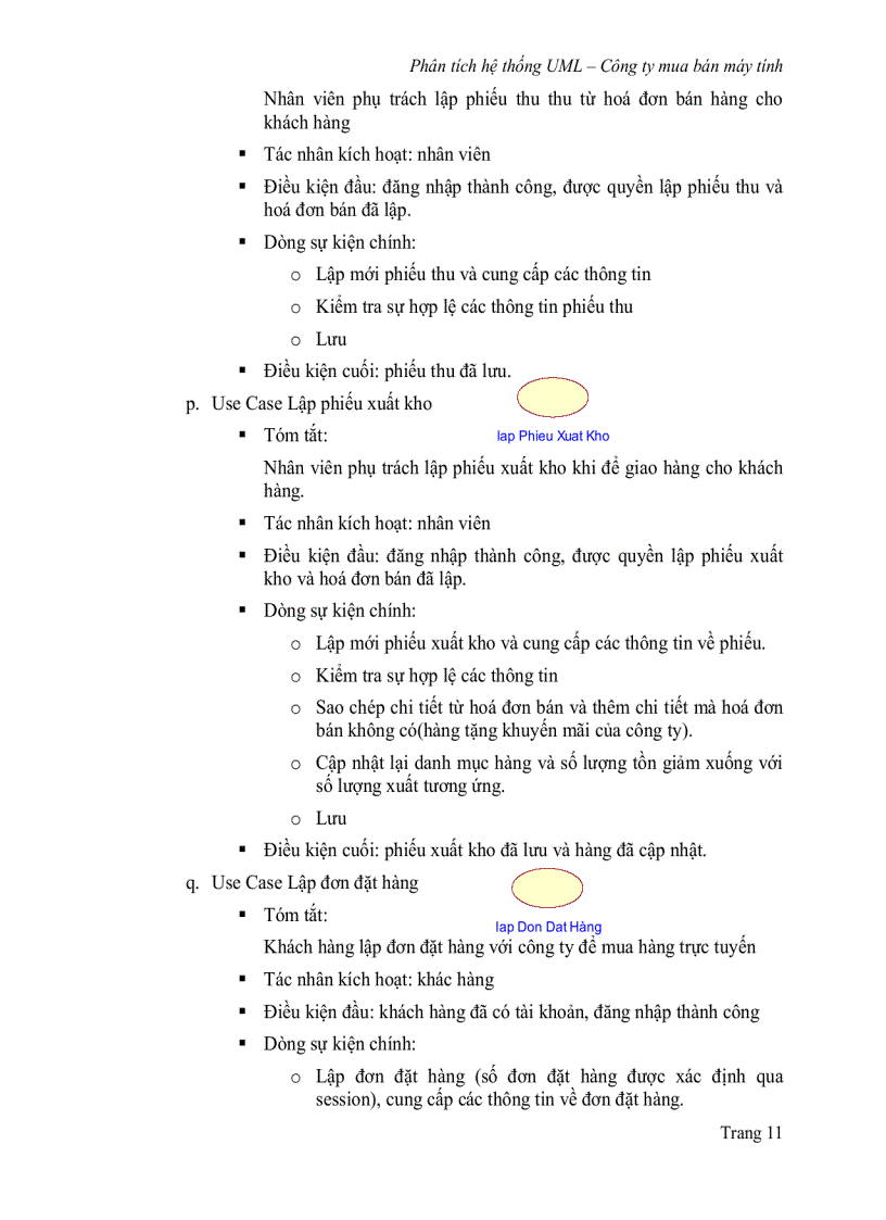 image for page Đồ án Phân tích thiết kế hệ thống hướng đối tượng trong việc quản lý mua bán máy vi tính