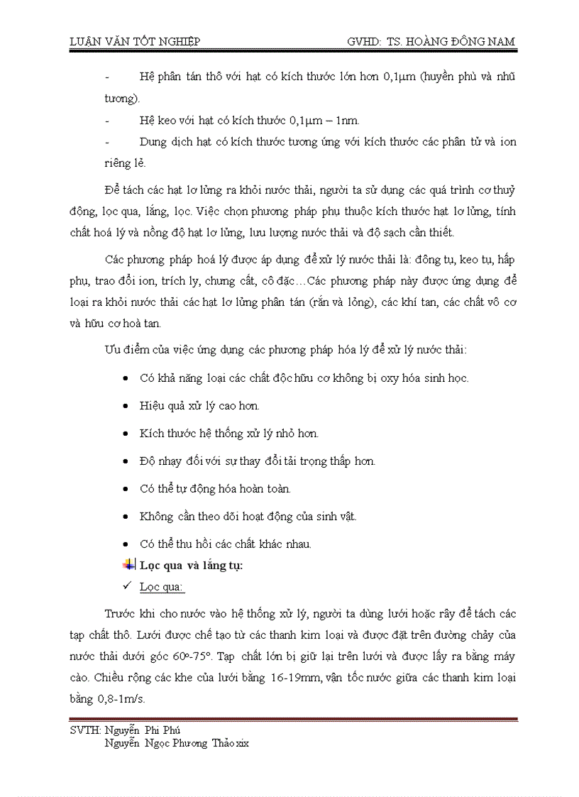 image for page Khảo sát và đánh giá hệ thống xử lý nước thải khu công nghiệp phước hiệp