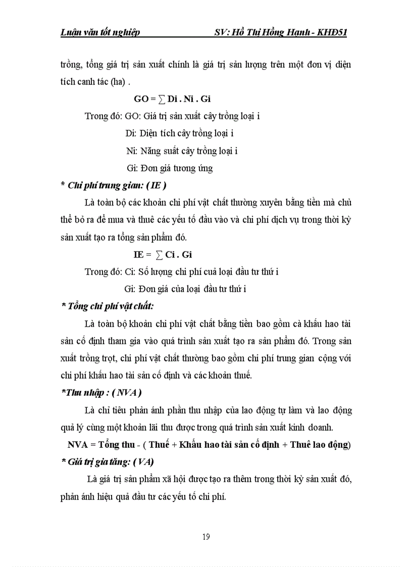 image for page Đánh giá hiệu quả sử dụng đất nông nghiệp trên vùng đất dốc ở huyện Nghĩa Đàn Nghệ An