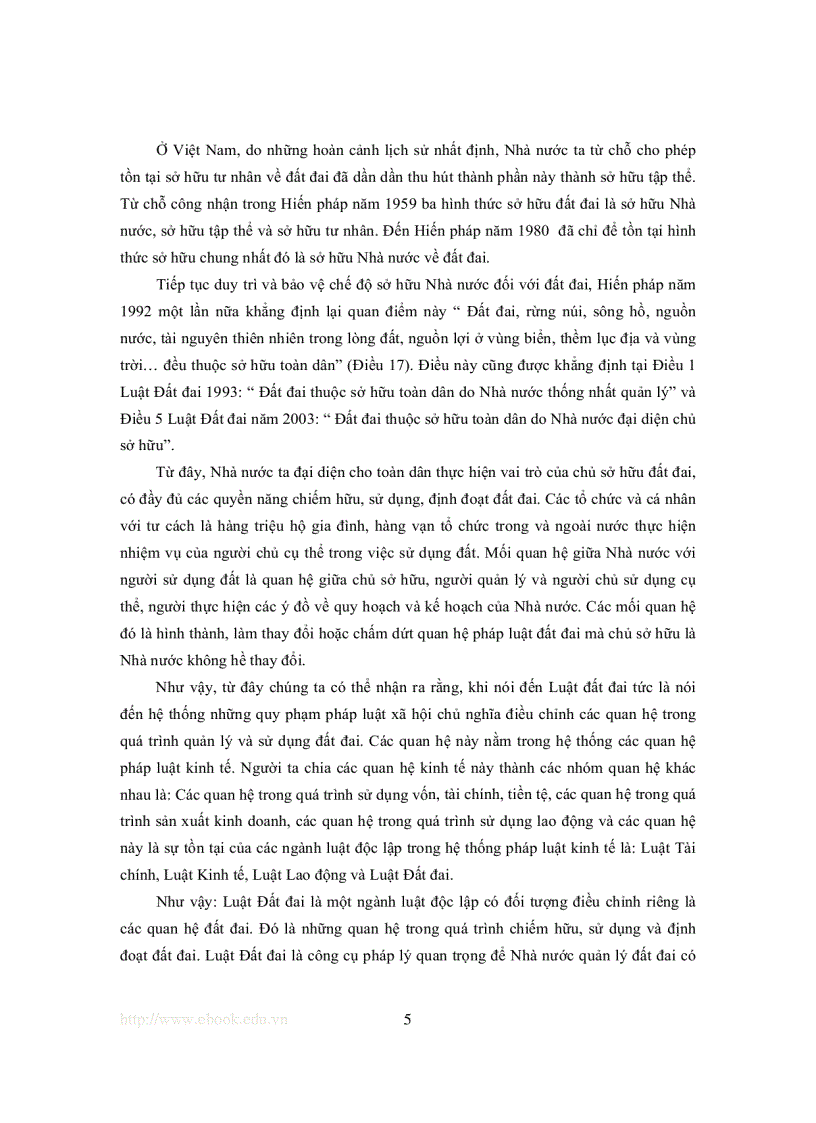 image for page Giáo trình pháp luật đất đai