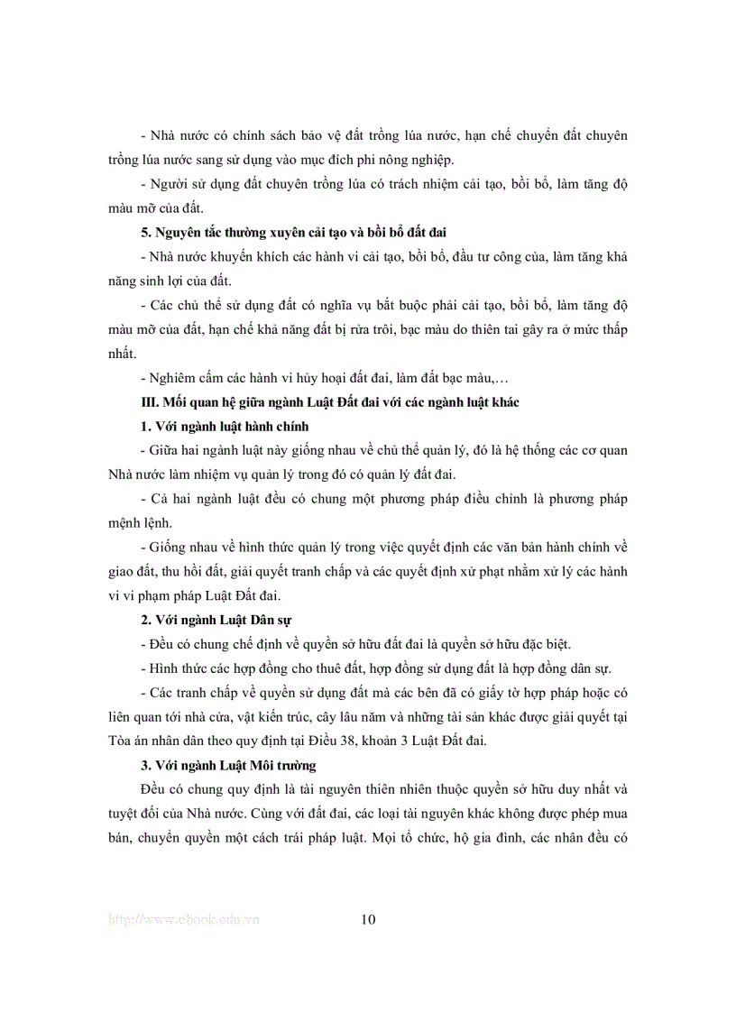 image for page Giáo trình pháp luật đất đai