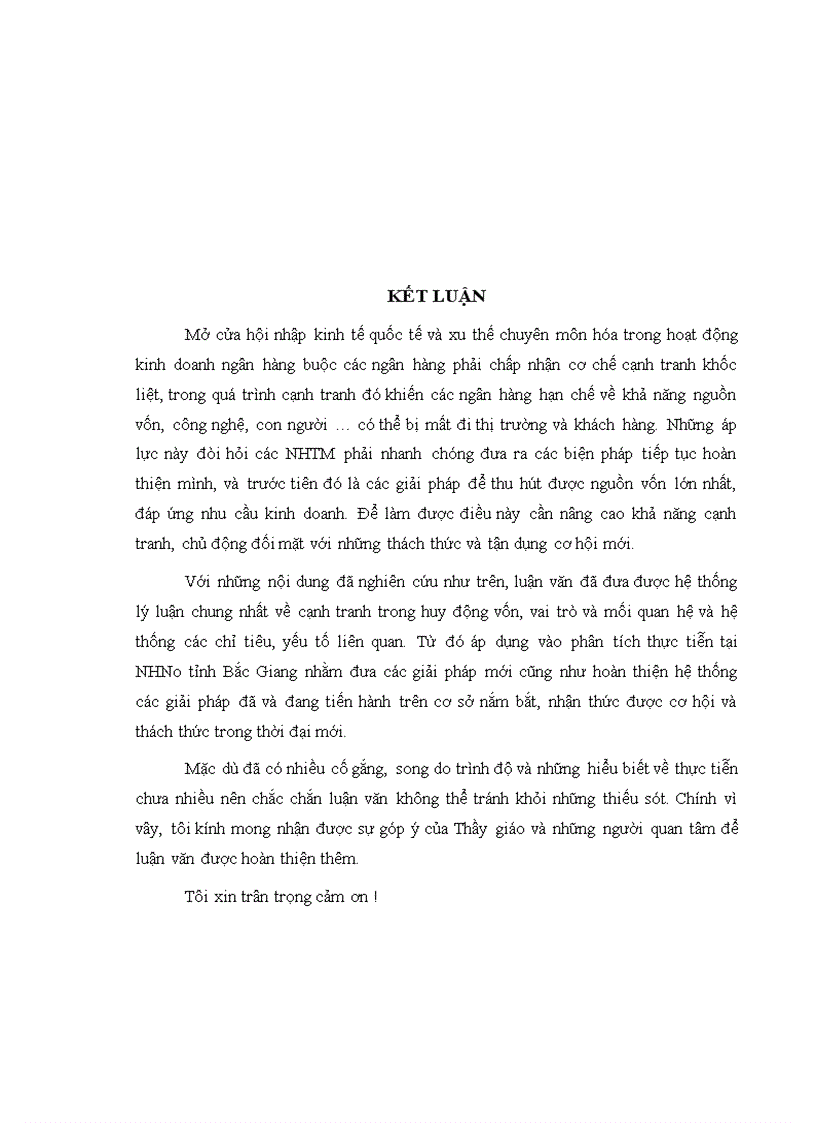 image for page Nâng cao khả năng cạnh tranh trong hoạt động huy động vốn tại ngân hàng nông nghiệp và phát triển nông thôn tỉnh bắc giang