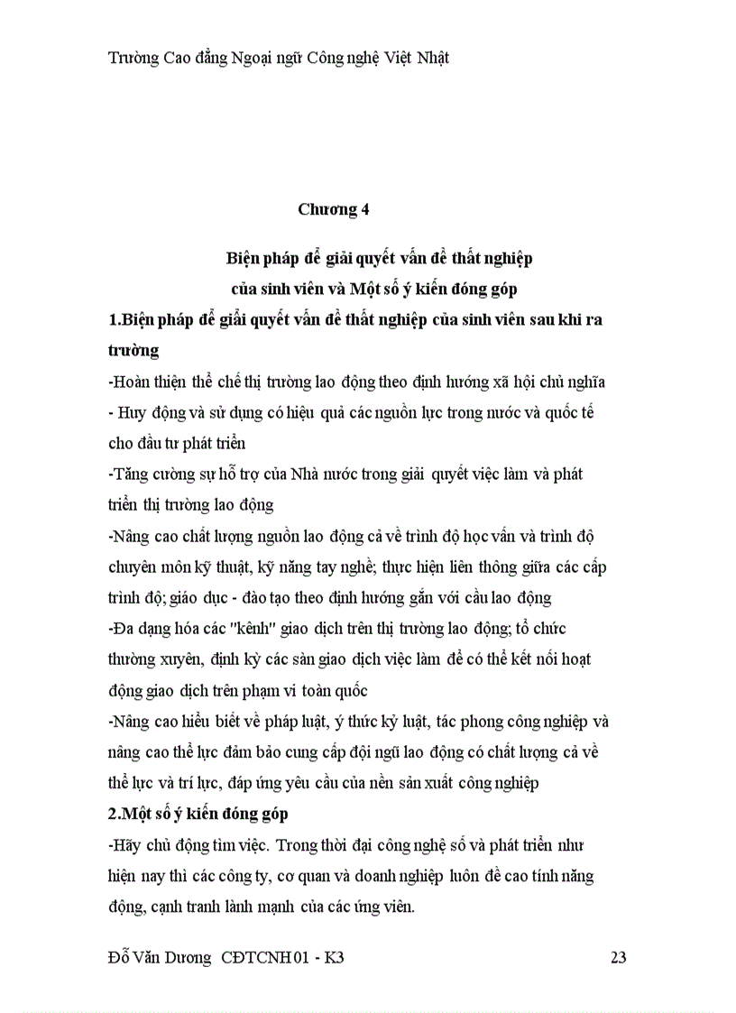 image for page Vấn đề thất nghiệp của sinh viên sau khi ra trường