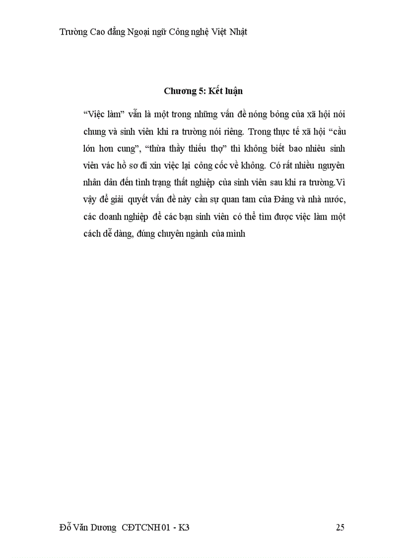 image for page Vấn đề thất nghiệp của sinh viên sau khi ra trường