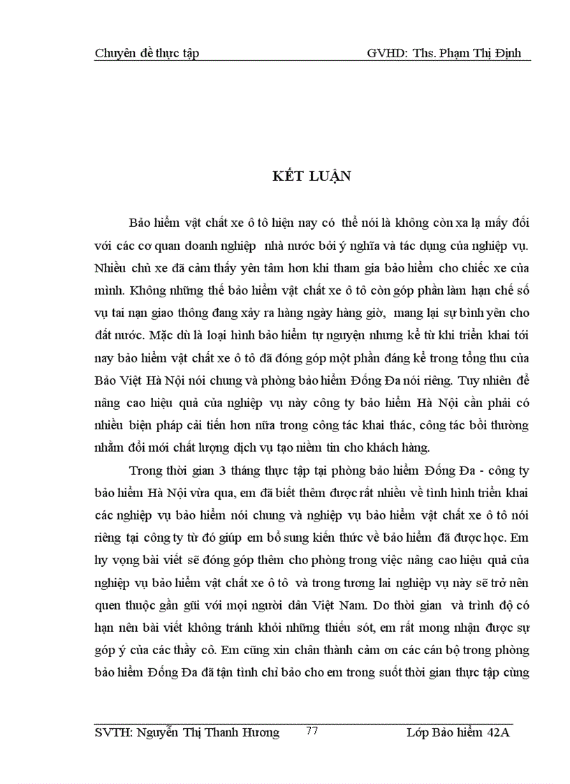 image for page Bảo Hiểm vật chất xe ô tô thực trạng và Một số Giải pháp nhằm nâng cao hiệu quả của nghiệp vụ này tại phòng Bảo Hiểm Đống Đa công ty Bảo Hiểm Hà Nội