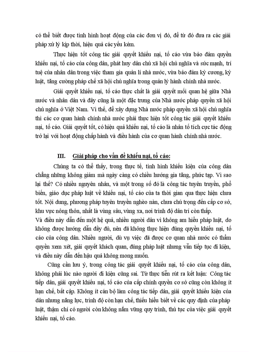 image for page Vai trò của khiếu nại tố cáo và giải quyết khiếu nại tố cáo đối với việc đảm bảo pháp chế trong quản lí hành chính nhà nước