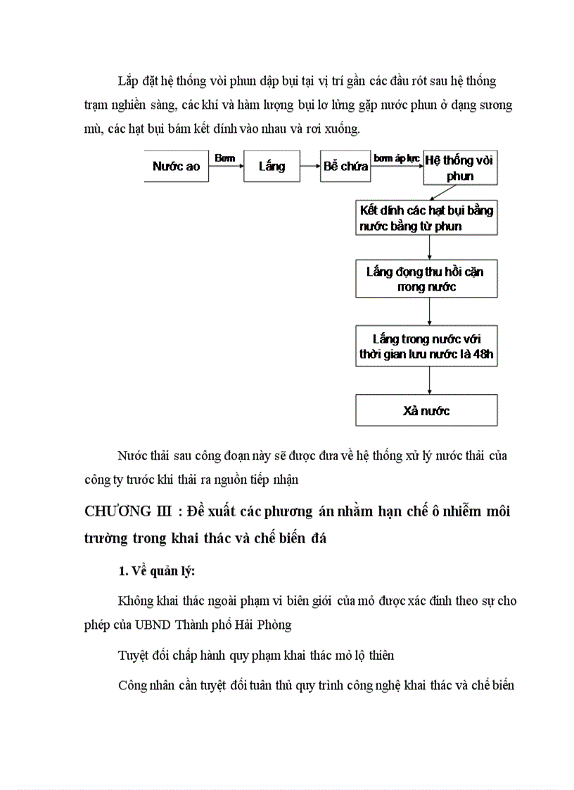 image for page Báo cáo thực tập Hiện trạng môi trường và đề xuất phương án xử lý bụi tại công ty khai thác đá Tân Phú Xuân Hải Phòng