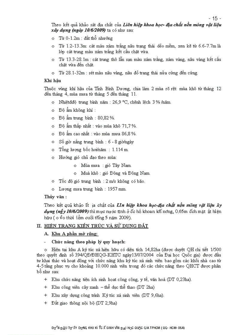 image for page Dự án đầu tư xây dựng khu ký túc xá sinh viên đại học quốc gia tp hcm dự án đầu tư qg hcm 06a