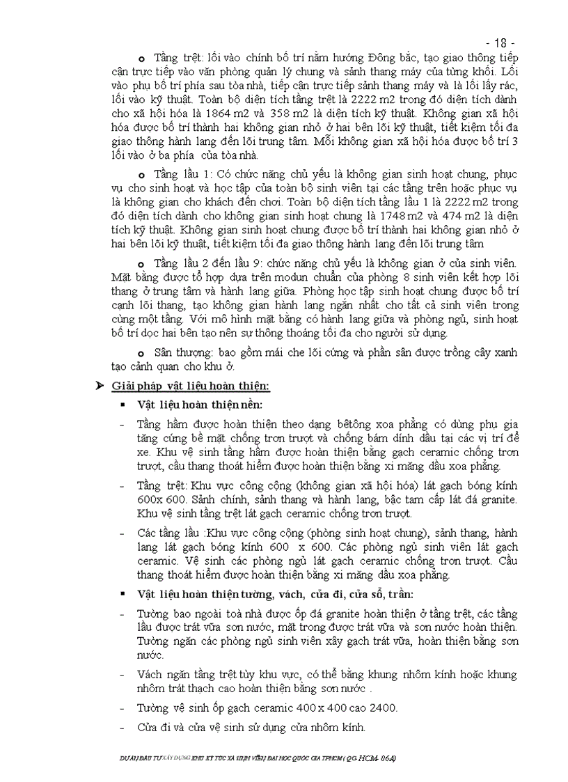 image for page Dự án đầu tư xây dựng khu ký túc xá sinh viên đại học quốc gia tp hcm dự án đầu tư qg hcm 06a
