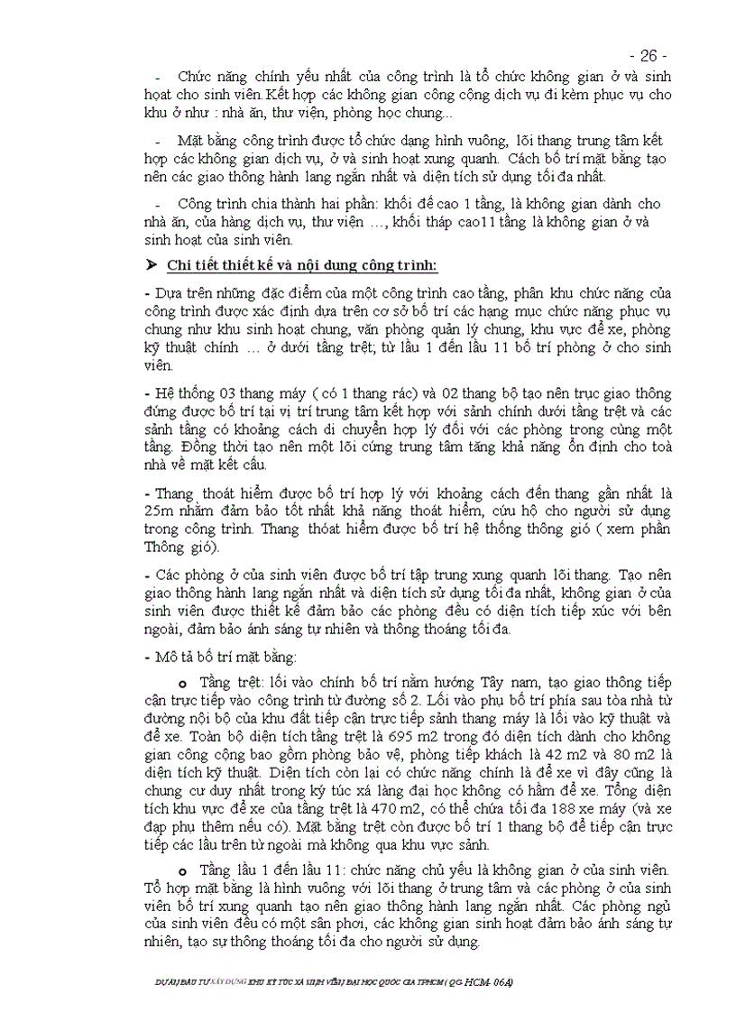 image for page Dự án đầu tư xây dựng khu ký túc xá sinh viên đại học quốc gia tp hcm dự án đầu tư qg hcm 06a