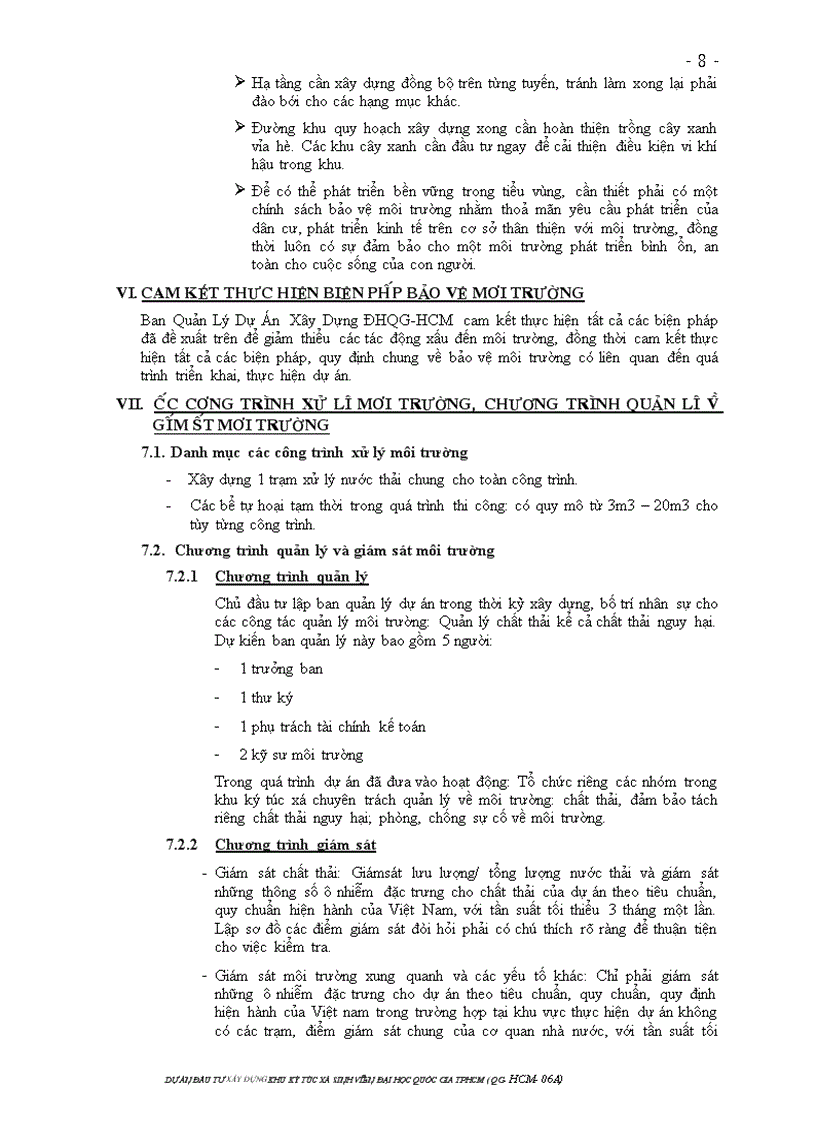 image for page Dự án đầu tư xây dựng khu ký túc xá sinh viên đại học quốc gia tp hcm dự án đầu tư qg hcm 06a