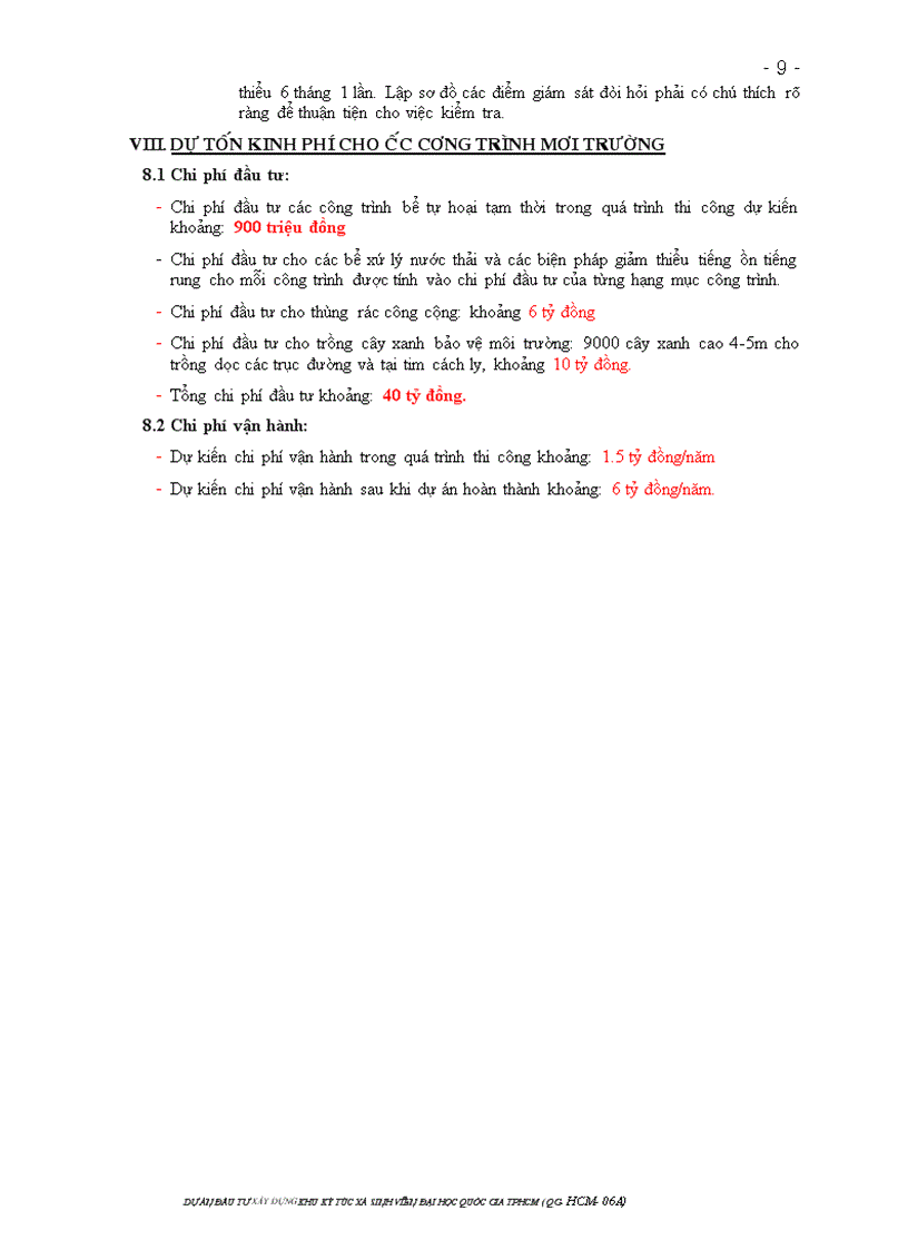 image for page Dự án đầu tư xây dựng khu ký túc xá sinh viên đại học quốc gia tp hcm dự án đầu tư qg hcm 06a