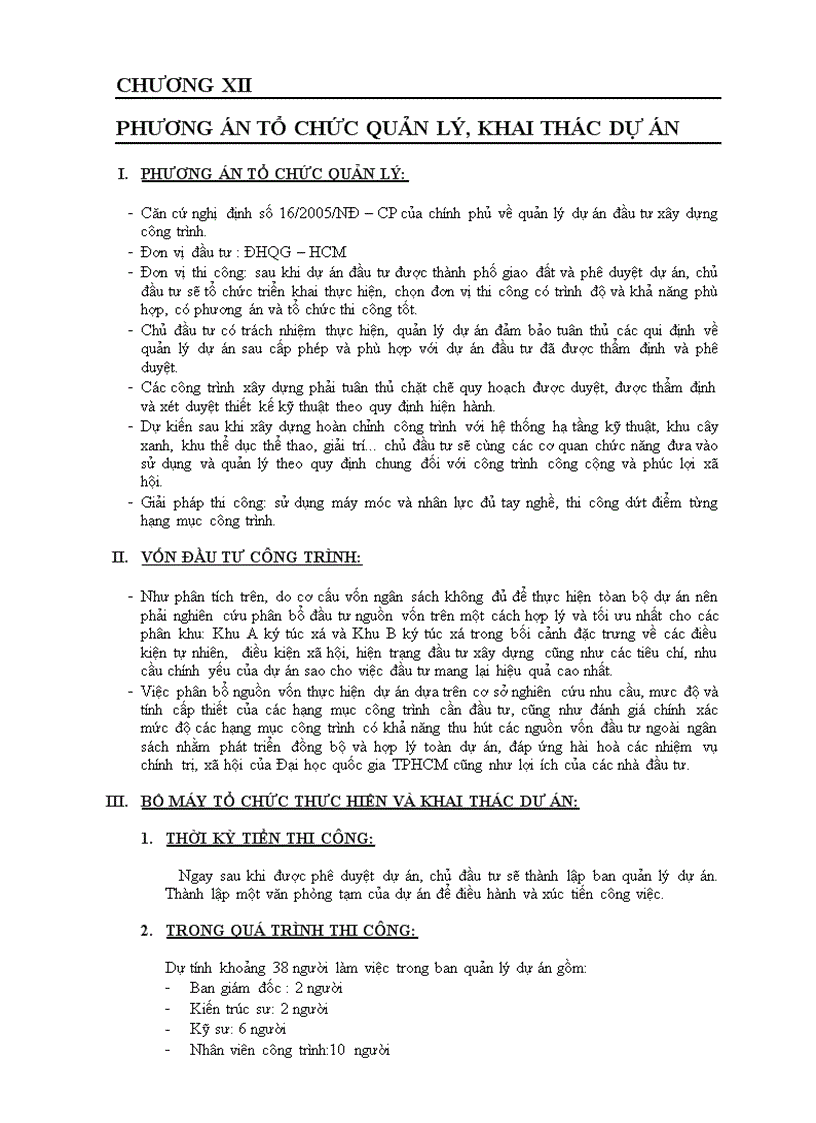 image for page Dự án đầu tư xây dựng khu ký túc xá sinh viên đại học quốc gia tp hcm dự án đầu tư qg hcm 06a