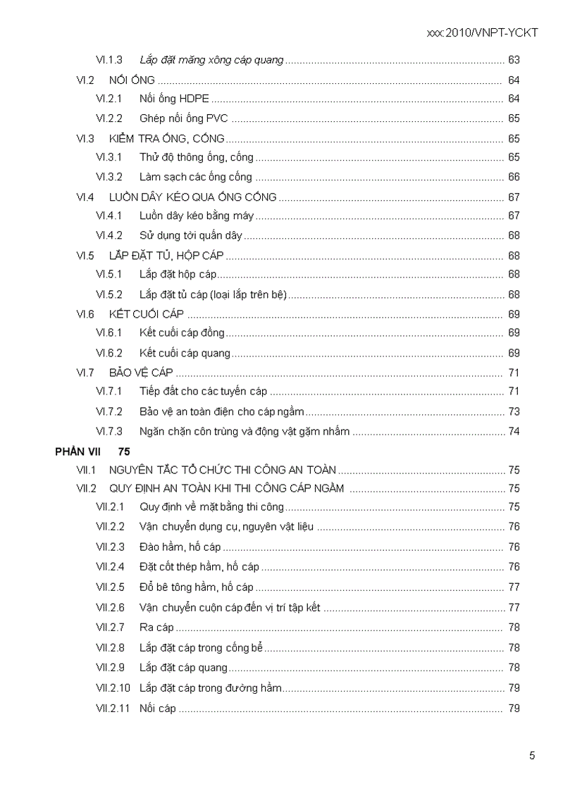 image for page Quy trình cáp cống