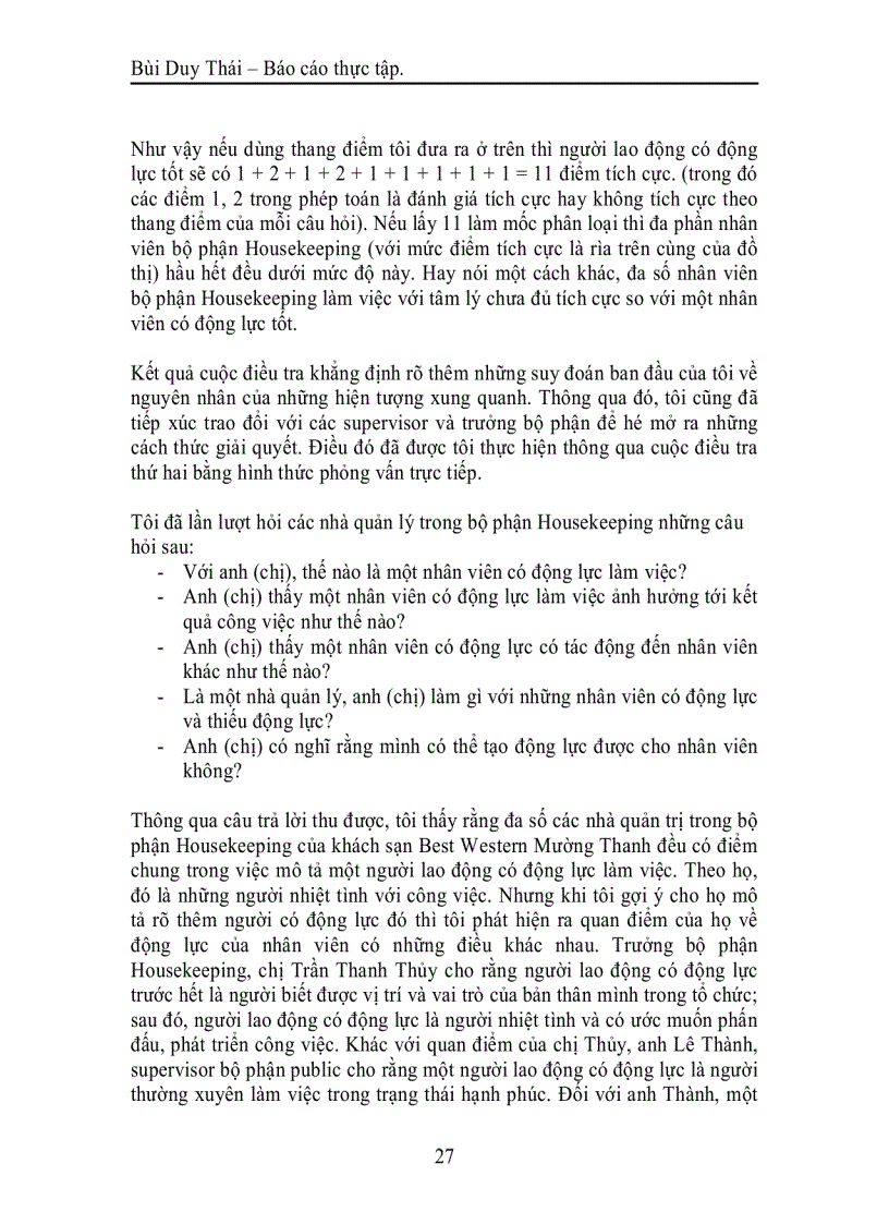 image for page Tạo động lực cho nhân viên bộ phận Housekeeping khách sạn Best Western Mường Thanh Hà nội