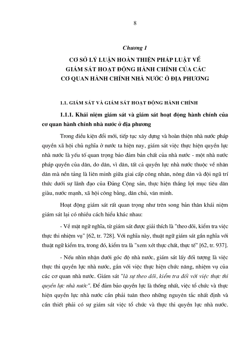 image for page Hoàn thiện pháp luật về giám sát hoạt động hành chính của các cơ quan hành chính nhà nước ở địa phương từ thực tiễn tỉnh Vĩnh Phúc